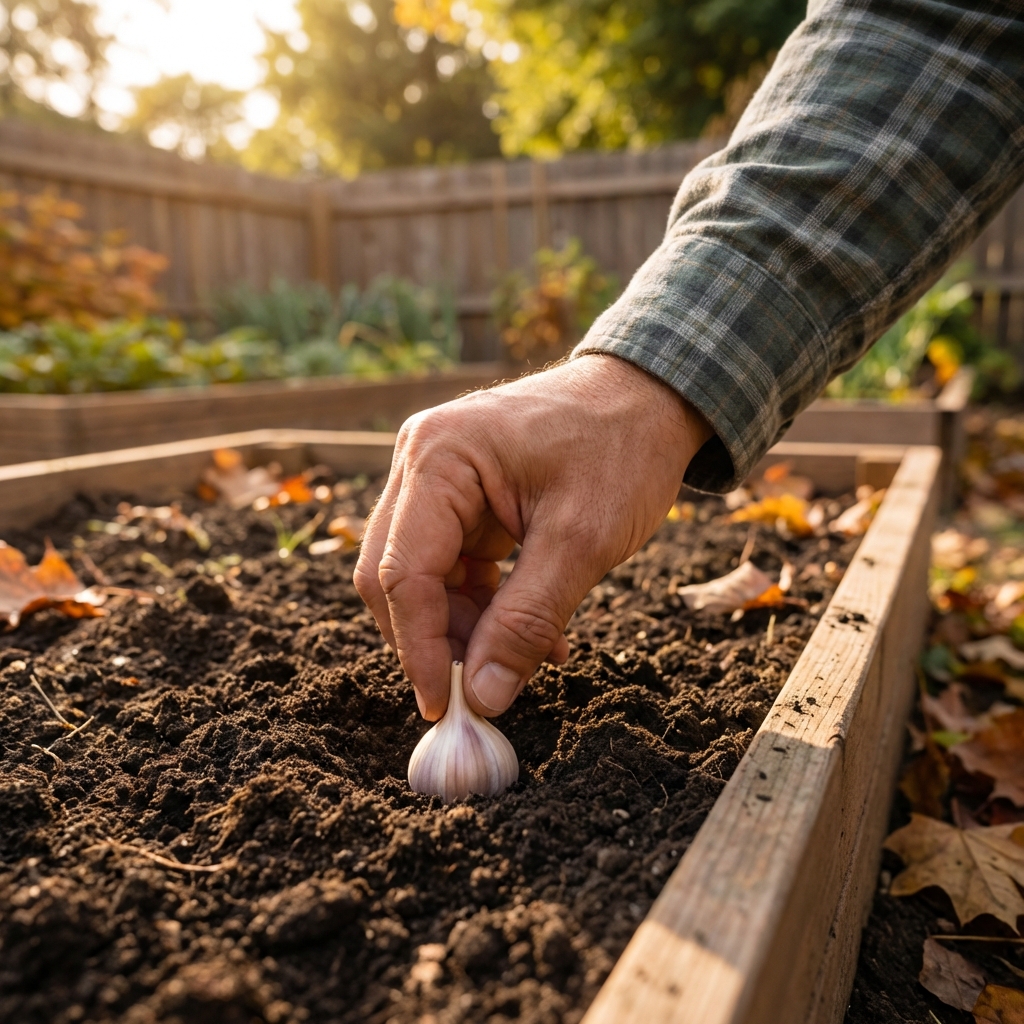How Deep to Plant Garlic Cloves