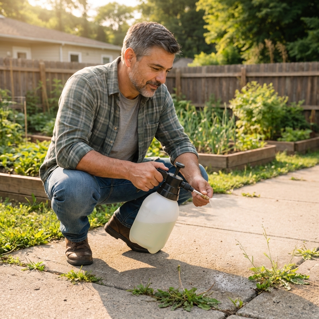Killing Weeds With Salt and Vinegar