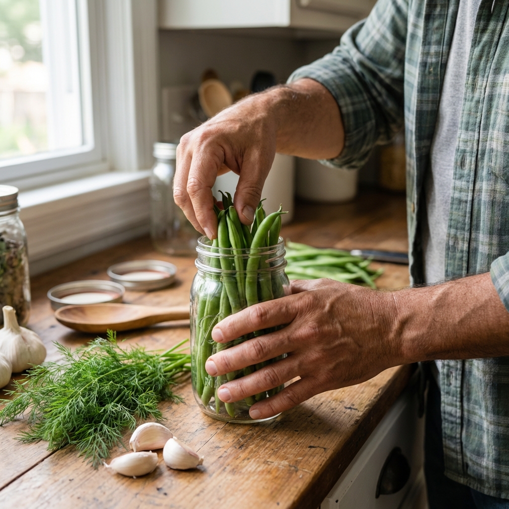 Dilly Beans Recipe (Crisp Dill Pickled Green Beans)